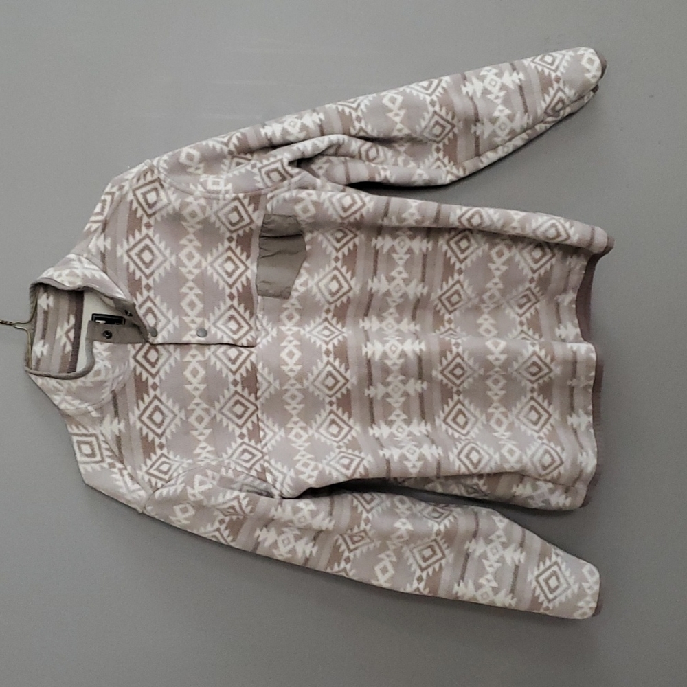 Southern grit fleece half button down pull over